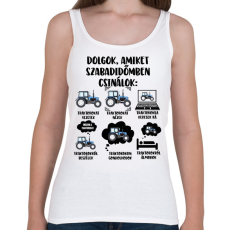 PRINTFASHION Traktoros szabadidő - Női atléta - Fehér