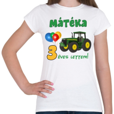 PRINTFASHION Traktoros szülinap - Női póló - Fehér női póló