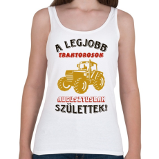 PRINTFASHION Traktoros szülinapja augusztus - Női atléta - Fehér