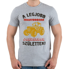PRINTFASHION Traktoros szülinapja január  - Férfi póló - Sport szürke férfi póló