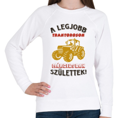 PRINTFASHION Traktoros szülinapja március - Női pulóver - Fehér