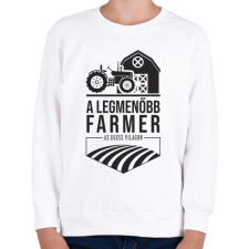 PRINTFASHION Traktorosoké a világ - Gyerek pulóver - Fehér gyerek pulóver, kardigán