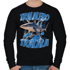 PRINTFASHION Tralalero Tralala - Férfi pulóver - Fekete