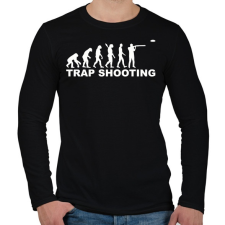 PRINTFASHION Trap lövészet - Férfi hosszú ujjú póló - Fekete férfi póló