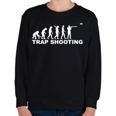 PRINTFASHION Trap lövészet - Gyerek pulóver - Fekete