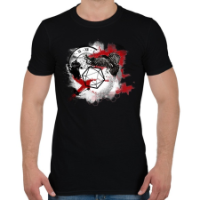 PRINTFASHION Trash polka D20 (fekete) - Férfi póló - Fekete férfi póló