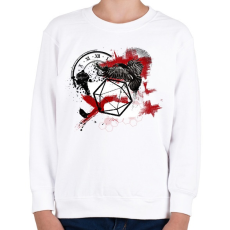 PRINTFASHION Trash polka D20 - Gyerek pulóver - Fehér
