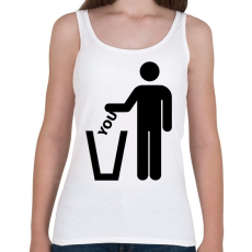 PRINTFASHION Trash you - Női atléta - Fehér