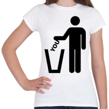 PRINTFASHION Trash you - Női póló - Fehér női póló