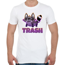 PRINTFASHION Trashpanda - Férfi póló - Fehér férfi póló