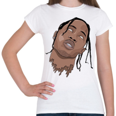 PRINTFASHION Travis Scott önkívület - Női póló - Fehér