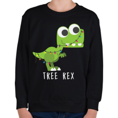 PRINTFASHION Tree Rex - Gyerek pulóver - Fekete