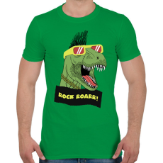 PRINTFASHION Trex rock - Férfi póló - Zöld