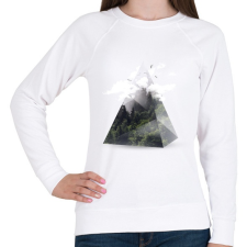 PRINTFASHION Triangle - Női pulóver - Fehér női pulóver, kardigán