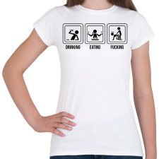 PRINTFASHION Triatlon  - Női póló - Fehér női póló