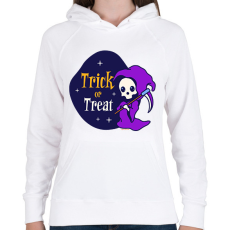 PRINTFASHION Trick or Treat 2 - Női kapucnis pulóver - Fehér
