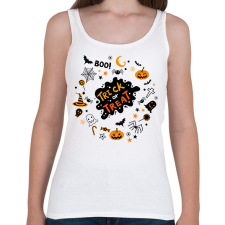 PRINTFASHION Trick or Treat - Női atléta - Fehér női trikó