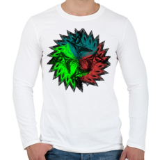 PRINTFASHION trio mandala - Férfi hosszú ujjú póló - Fehér