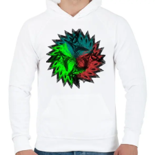 PRINTFASHION trio mandala - Férfi kapucnis pulóver - Fehér férfi pulóver, kardigán