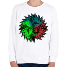 PRINTFASHION trio mandala - Gyerek pulóver - Fehér