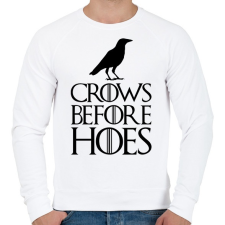 PRINTFASHION Trónok Harca- Crows before hoes - Férfi pulóver - Fehér férfi pulóver, kardigán