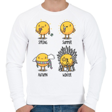 PRINTFASHION Trónok harca évszakok - Férfi pulóver - Fehér férfi pulóver, kardigán