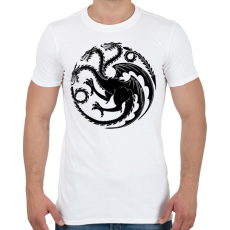 PRINTFASHION TRÓNOK HARCA - Férfi póló - Fehér