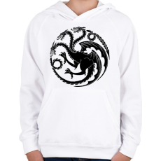 PRINTFASHION TRÓNOK HARCA - Gyerek kapucnis pulóver - Fehér