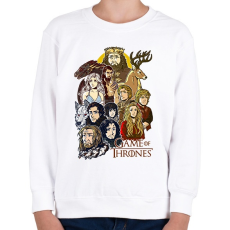 PRINTFASHION Trónok Harca - Gyerek pulóver - Fehér