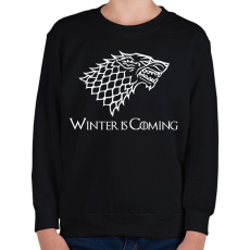 PRINTFASHION Trónok harca - Gyerek pulóver - Fekete