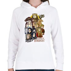 PRINTFASHION Trónok Harca - Női kapucnis pulóver - Fehér