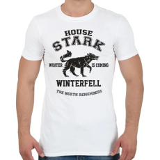 PRINTFASHION Trónok harca: Stark house - Férfi póló - Fehér