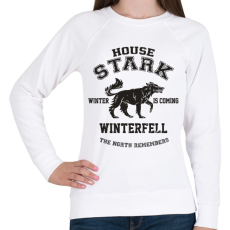 PRINTFASHION Trónok harca: Stark house - Női pulóver - Fehér