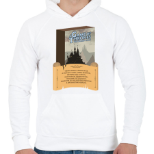 PRINTFASHION Trónok harca társasjáték - Férfi kapucnis pulóver - Fehér férfi pulóver, kardigán