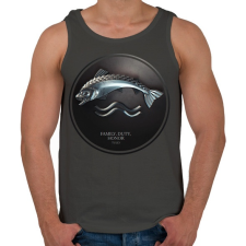 PRINTFASHION Trónok harca: Tully ház - Férfi atléta - Sötétszürke atléta, trikó