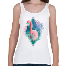 PRINTFASHION Tropical leaves - Női atléta - Fehér