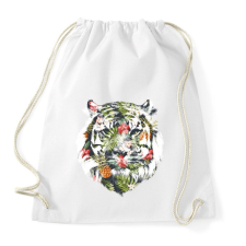 PRINTFASHION Tropical tiger - Sportzsák, Tornazsák - Fehér tornazsák