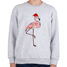 PRINTFASHION Trópusi karácsony flmaingó - Gyerek pulóver - Sport szürke gyerek pulóver, kardigán
