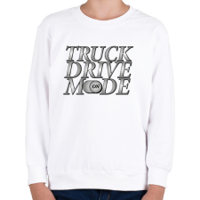 PRINTFASHION Truck drive mode - Gyerek pulóver - Fehér gyerek pulóver, kardigán