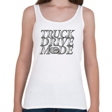 PRINTFASHION Truck drive mode - Női atléta - Fehér női trikó