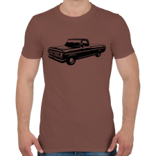 PRINTFASHION Truck - Férfi póló - Mogyoróbarna férfi póló