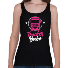 PRINTFASHION Trucker Babe - Női atléta - Fekete