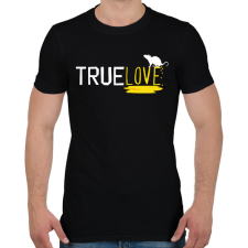 PRINTFASHION True love - Férfi póló - Fekete férfi póló