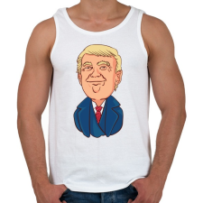 PRINTFASHION Trump - Férfi atléta - Fehér atléta, trikó