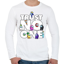 PRINTFASHION Trust NO one! - Férfi hosszú ujjú póló - Fehér férfi póló