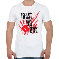 PRINTFASHION Trust no one - Férfi póló - Fehér