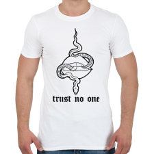 PRINTFASHION Trust no one - Férfi póló - Fehér férfi póló