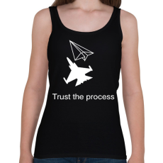 PRINTFASHION Trust the process - Női atléta - Fekete