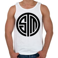 PRINTFASHION Tsm logo - Férfi atléta - Fehér