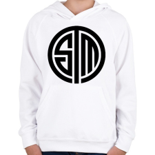 PRINTFASHION Tsm logo - Gyerek kapucnis pulóver - Fehér gyerek pulóver, kardigán